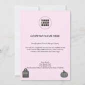 Modèle des invitations et des invitations Hallowee (Dos)