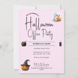 Modèle des invitations et des invitations Hallowee