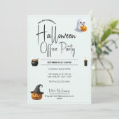 Modèle des invitations et des invitations Hallowee (Debout devant)
