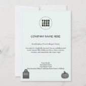 Modèle des invitations et des invitations Hallowee (Dos)