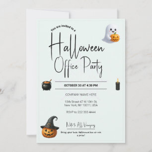 Modèle des invitations et des invitations Hallowee