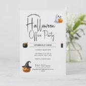 Modèle des invitations et des invitations Hallowee (Debout devant)