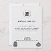 Modèle des invitations et des invitations Hallowee (Dos)