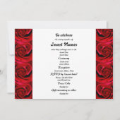 modèle des invitations - Roses rouges personnalisa (Dos)