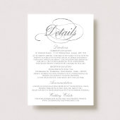 Modèle détail Mariage Chic Faux Silver Foil