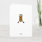 Modèle d'étoile de cerf drôle Joyeux Noël (Dos)