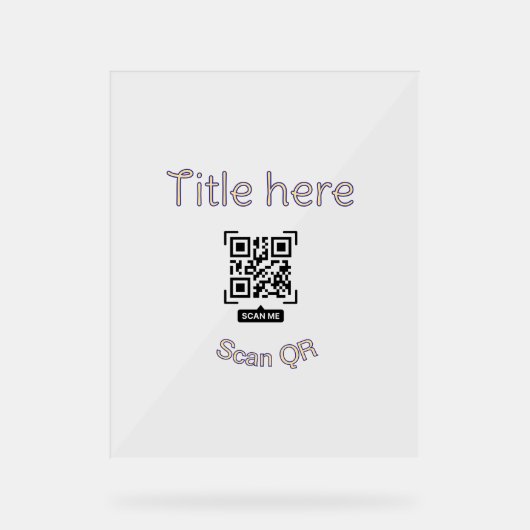 Modèle d'événement commercial avec scan de code Q (Recto)