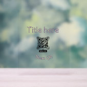 Modèle d'événement commercial avec scan de code Q (Neutre)