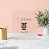 Modèle d'événement commercial avec scan de code Q (Mariage)