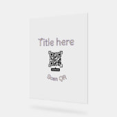 Modèle d'événement commercial avec scan de code Q (Angle)