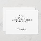 Modèle d'impression de carte 4,5x6,25" en paysage (Devant / Derrière)