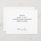 Modèle d'impression de carte au format paysage 4,2 (Devant / Derrière)