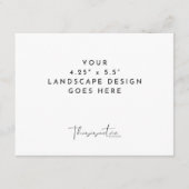 Modèle d'impression de carte au format paysage 4,2 (Devant)