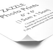 Modèle d'impression photo Carré personnalisé 6 po  (Coin)