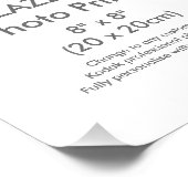 Modèle d'impression photo Carré personnalisé de 8  (Coin)