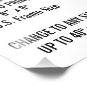 Modèle d'impression photo personnalisé de 6 po x 8 (Coin)