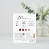 Modèle d'informations mini-Bridesmaid de script (Debout devant)