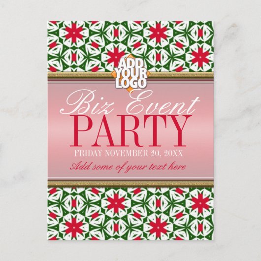 Modèle d'invitation à la fête de Noël du bureau de (Devant)