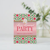 Modèle d'invitation à la fête de Noël du bureau de (Debout devant)