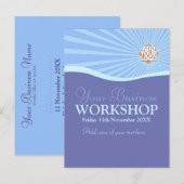 Modèle d'invitation à l'atelier commercial Sun Hil (Devant / Derrière)