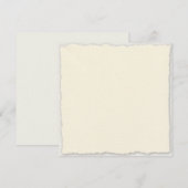 Modèle d'invitation carré simple avec bordure faux (Devant / Derrière)