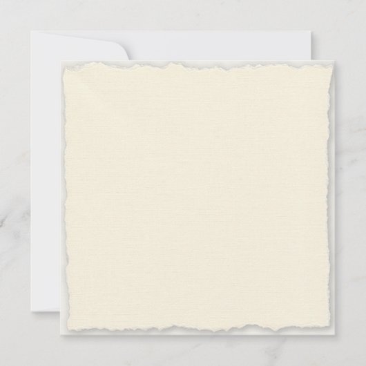 Modèle d'invitation carré simple avec bordure faux (Devant)