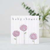 Modèle d'invitation de Baby shower Whimsical (Debout devant)