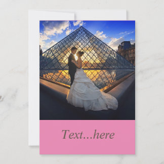 Modèle d'invitation de carte de mariage