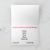 Modèle d'invitation de douche (Intérieur)