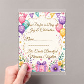 Modèle d'invitation de fête élégant (In situ (ordinateur de poche))