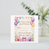 Modèle d'invitation de fête élégant (Debout devant)