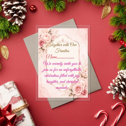 Modèle d'invitation de fête élégant (Insitu (vacances))