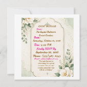Modèle d'invitation de fête élégant (Dos)