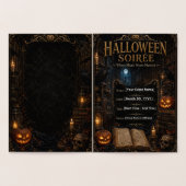 Modèle d'invitation de gala Halloween | Gothique m (Intérieur)