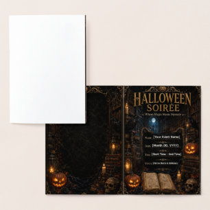 Modèle d'invitation de gala Halloween Gothique m