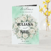 Modèle d'invitation de mariage à la verdure floral (Fleur jaune)