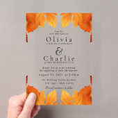 Modèle d'invitation de mariage d'automne (In situ (ordinateur de poche))