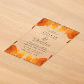 Modèle d'invitation de mariage d'automne (Poser)