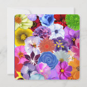 Modèle d'invitation de mariage de fleurs sauvages, (Dos)