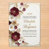 Modèle d'invitation de mariage de luxe (Recto)
