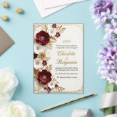 Modèle d'invitation de mariage de luxe (Insitu (Mariage))