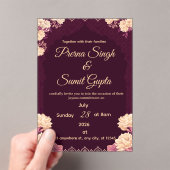 Modèle d'invitation de mariage élégant - Flo roman (In situ (ordinateur de poche))
