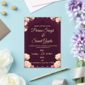 Modèle d'invitation de mariage élégant - Flo roman (Insitu (Mariage))