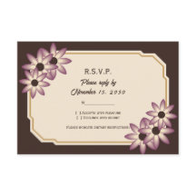Modèle d'invitation de mariage floral automnal élé