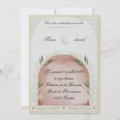 Modèle d'invitation de mariage floral élégant (Devant)