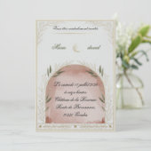 Modèle d'invitation de mariage floral élégant (Debout devant)