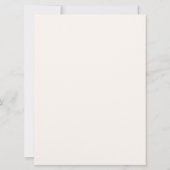 Modèle d'invitation de mariage floral élégant (Dos)