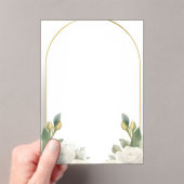 Modèle d'invitation de mariage floral élégant mode (In situ (ordinateur de poche))
