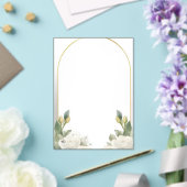 Modèle d'invitation de mariage floral élégant mode (Insitu (Mariage))