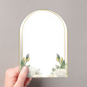 Modèle d'invitation de mariage floral élégant mode (In situ (ordinateur de poche))